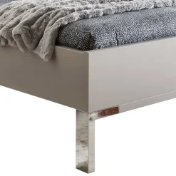 Hochwertiges Doppelbett mit Kopfteil Kunstleder - Tumiva