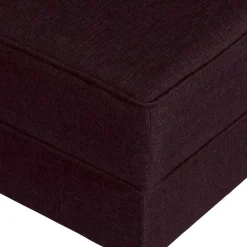 Hocker in Bordeaux Rot und Buche - Sanjuas