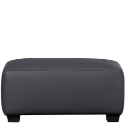 Hocker in Dunkelgrau Kunstleder - Loudes