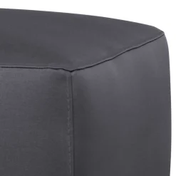 Hocker in Dunkelgrau Kunstleder - Loudes