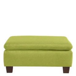 Hocker in Gelbgrün und Nussbaum Braun - Zlatka