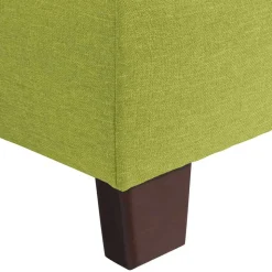 Hocker in Gelbgrün und Nussbaum Braun - Zlatka