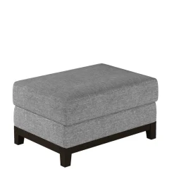 Hocker in Grau Stoffbezug - Enevo