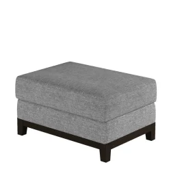 Hocker in Grau Stoffbezug - Enevo