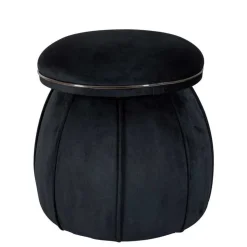 Hocker in Schwarz mit Dunkelgrau - Paladion
