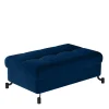 Hocker mit Stauraum-Truhe in Dunkelblau - Lobitius