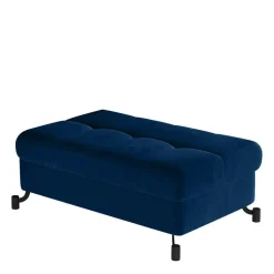 Hocker mit Stauraum-Truhe in Dunkelblau - Lobitius