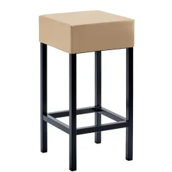 Hoher Hocker in Beige & Schwarz - Daspony