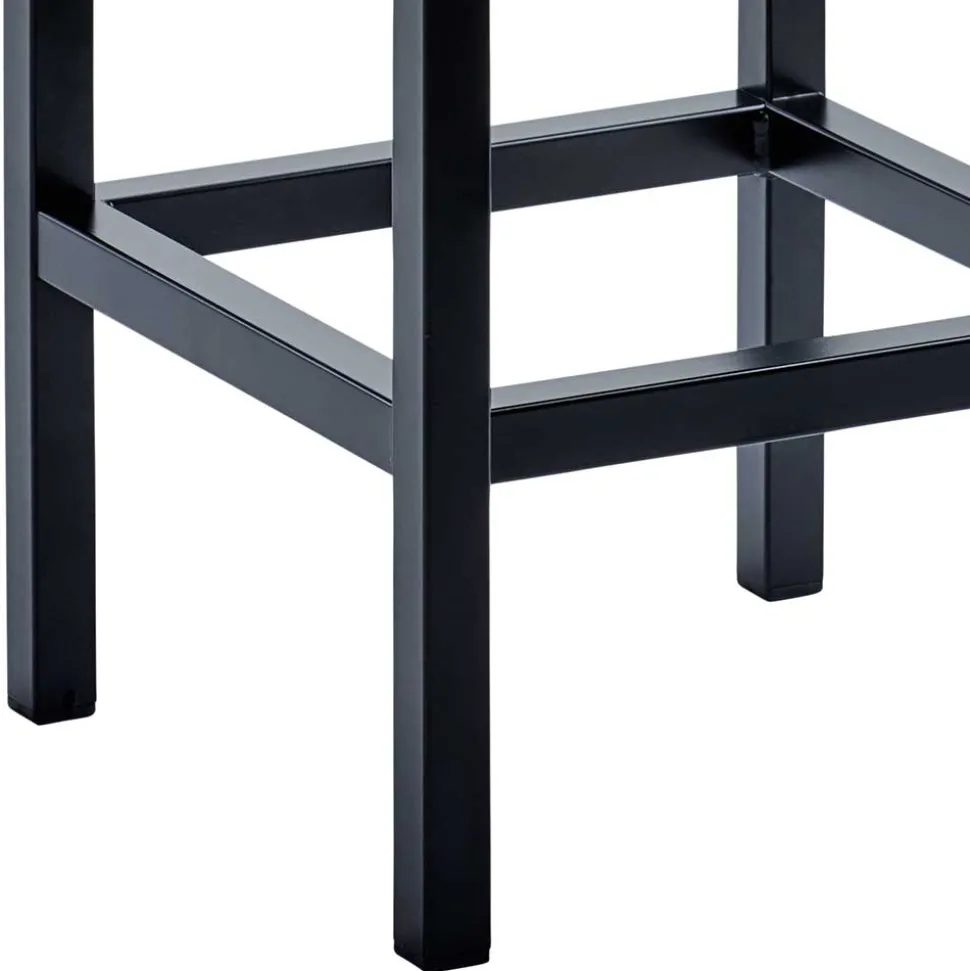 Hoher Hocker in Beige & Schwarz - Daspony