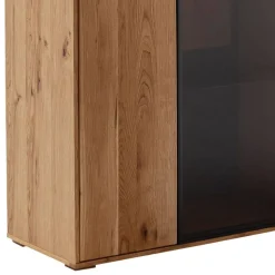 Hohes Sideboard mit Glaseinsatz und LED - Drinidad
