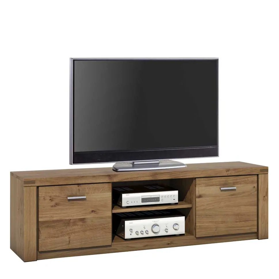 Holz Fernseher Unterschrank aus Wildeiche - Maila