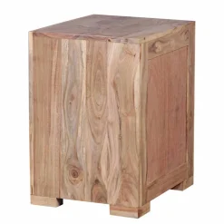 Holz Nachtschränkchen Vislan mit Schublade und Schrankfach