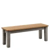 Holzbank Cempino in Grau Kiefer massiv