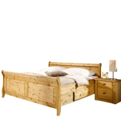 Holzbett Corabia mit Nachtkommoden (dreiteilig)