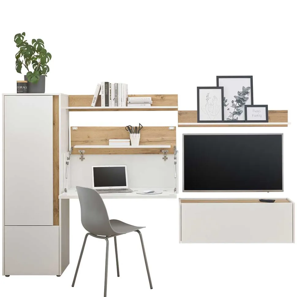 Home Office Möbel Kombi modern - Nonessia (fünfteilig)