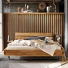 Industrial Balkenbett mit Metallkufen - Magie