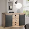 Industrial Chic Anrichte mit Schiebetüren - Jantonia
