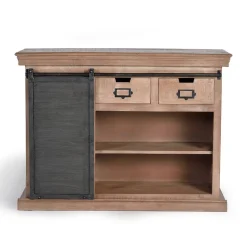 Industrial Chic Kommode aus Mangobaum Massivholz - Jantonia