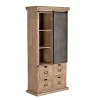 Industrial Chic Schrank aus Mangobaum Massivholz - Jantonia