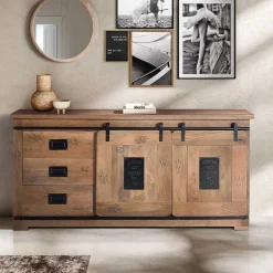 Industrial Design Anrichte aus Mangoholz - Semian