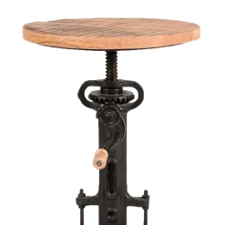 Industrial Design Hocker mit Kurbel höhenverstellbar - Sevila