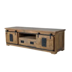 Industrial Design TV Lowboard aus Mangoholz - Semian