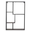 Industrial Hängeregal in Schwarz - 40x60x12 cm - Limburg