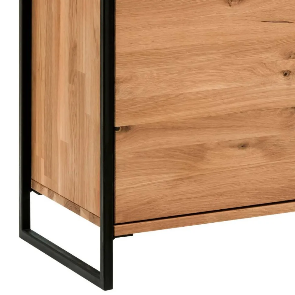Industrial Kommode aus Wildeiche und Stahl - Ingbo
