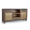 Industrial Sideboard aus Altholz und Metall - Stock