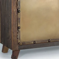 Industrial Sideboard aus Altholz und Metall - Stock