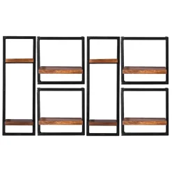 Industry Wandboards aus Altmetall - Mendoza (sechsteilig)