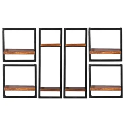 Industry Wandboards aus Altmetall - Mendoza (sechsteilig)