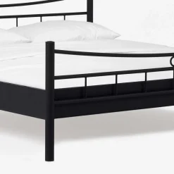 Jugendbett Lioberta aus schwarzem Metall (zweiteilig)