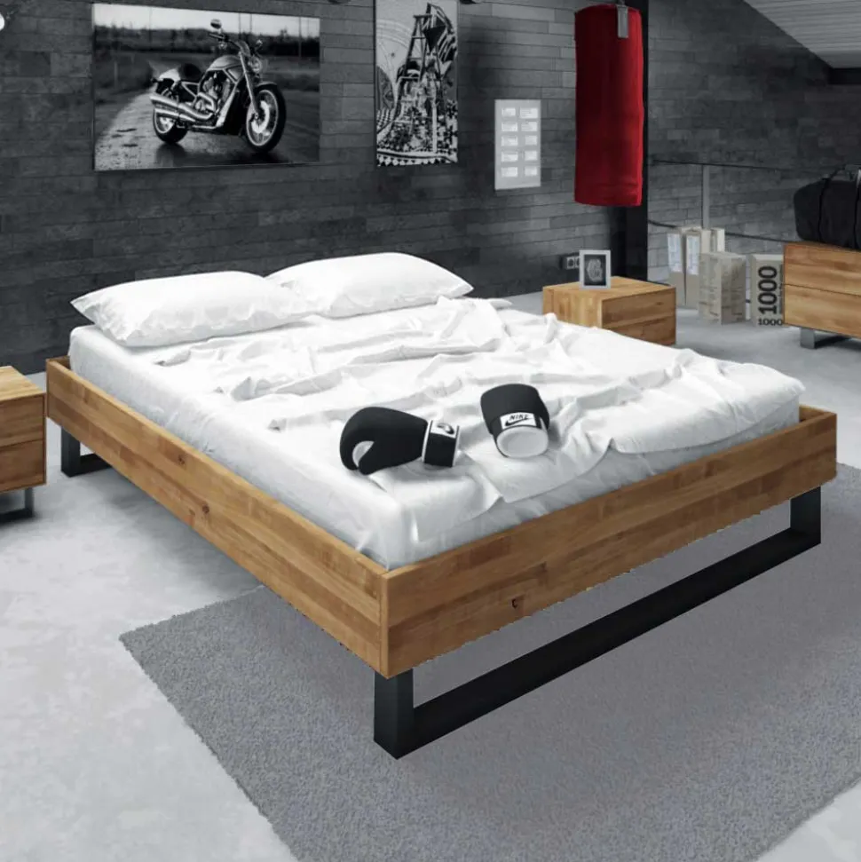 Jugendbett Manzey aus Wildeiche Massivholz