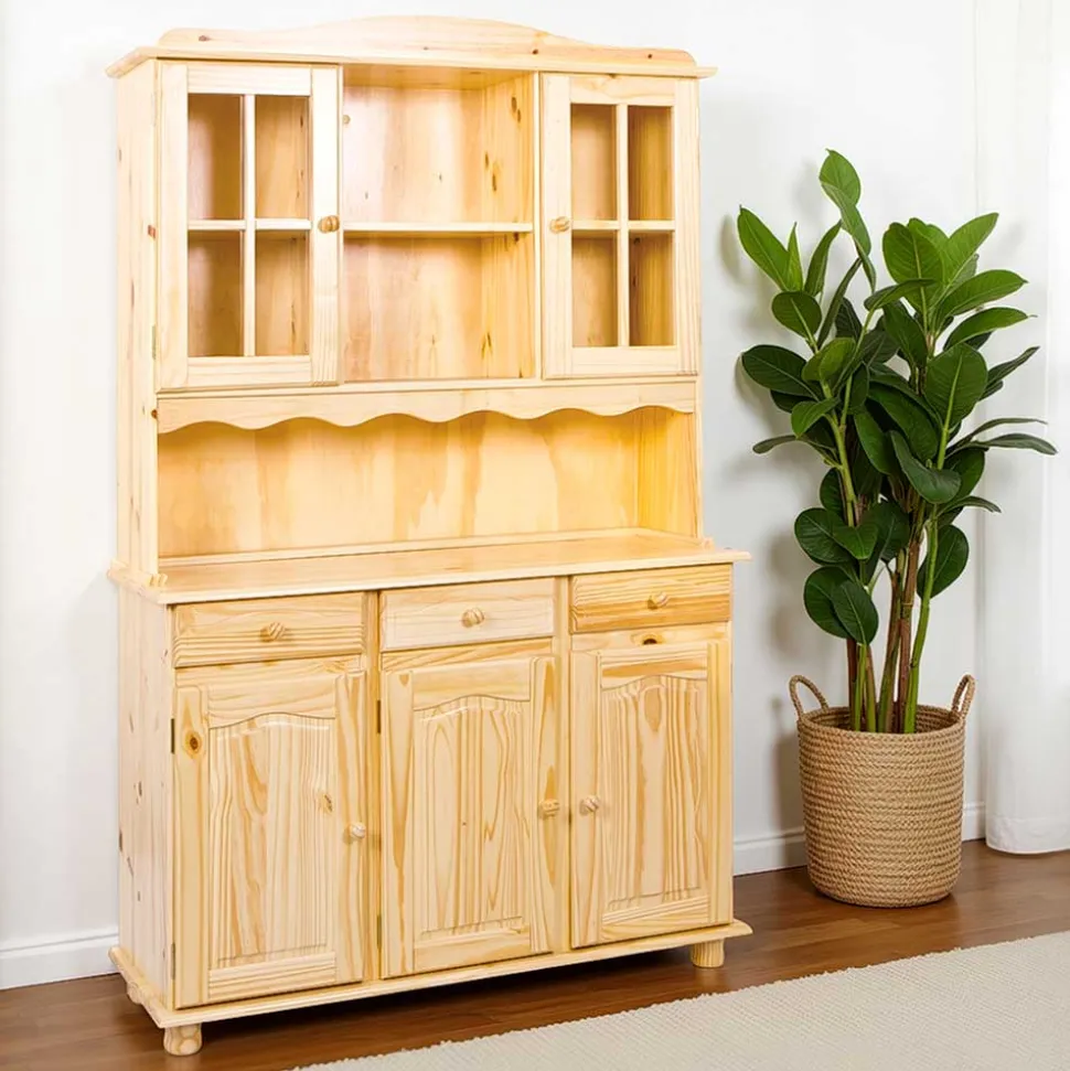 Küchenbuffet Nabrosia aus Kiefer Massivholz