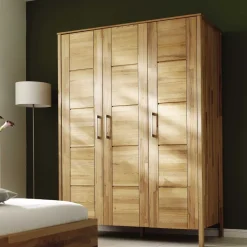 Kernbuche Kleiderschrank Lianzo mit 3 Türen