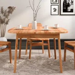 Kernbuche Tisch mit 100 cm Tiefe - Lana