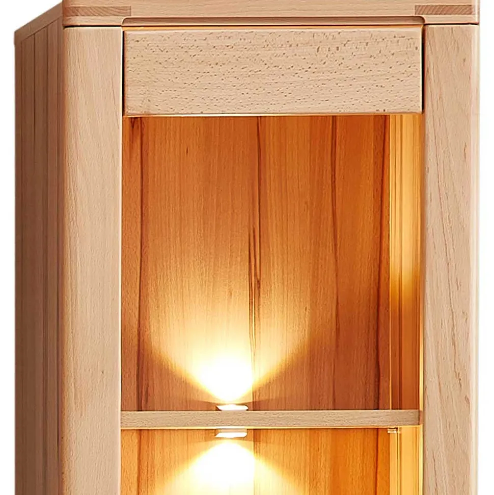 Kernbuche Vitrine mit einer Tür - Amyonta