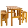 Kiefernholz Bar Sitzgruppe Set - Malte (fünfteilig)