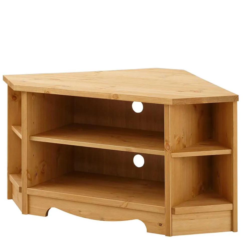 Kiefernholz TV Board für Ecke - Vanpos