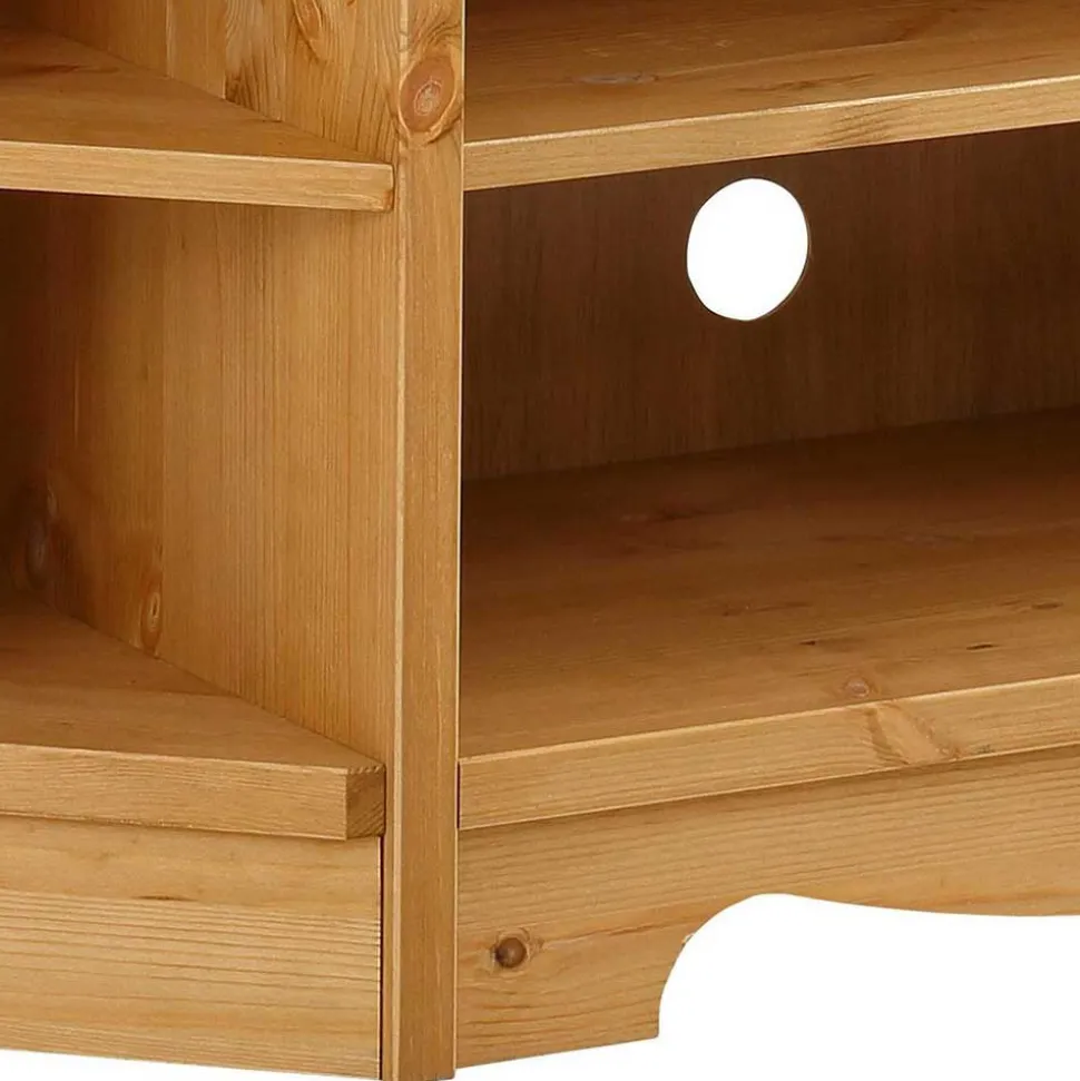 Kiefernholz TV Board für Ecke - Vanpos