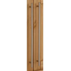Kiefernholz Vitrine Glastür im Modern Country Style - Noellisa