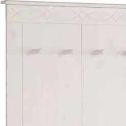 Kiefernholz Wandgarderobe in Weiß - Viorica