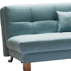 Klappbares Schlafsofa in Türkis Ejawan inkl. loser Kissen