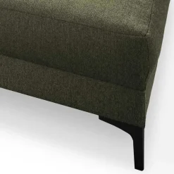 Klappcouch in Oliv Grün mit Federkern - Alcarizora