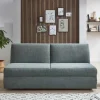 Klappsofa für zwei Personen in Graugrün - Legero