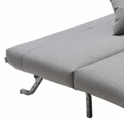 Klappsofa in Hellgrau Jerome mit 120x200 140x200