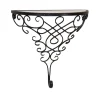 Klassicher Wandtisch Morenza mit schwarzem Metall