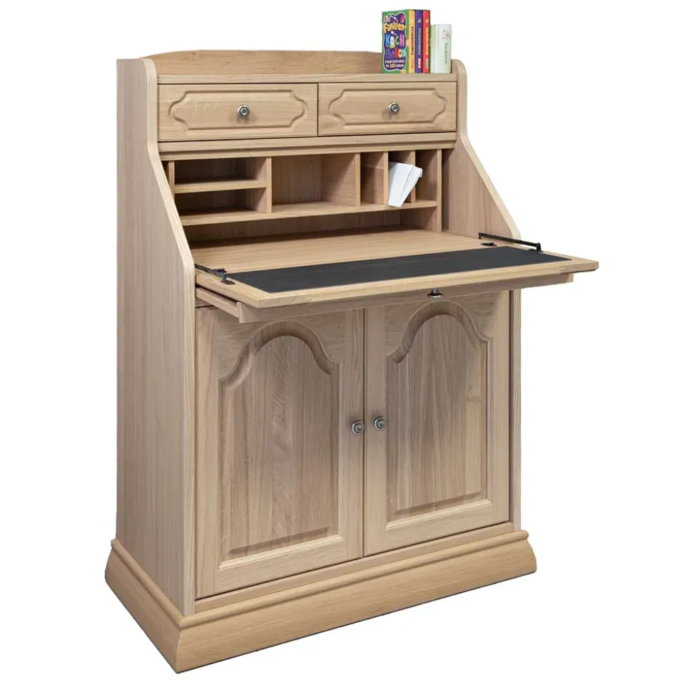 Klassischer Schreibschrank Sekretär aus Eiche - Hamptony