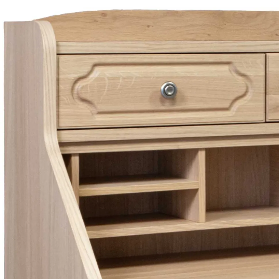 Klassischer Schreibschrank Sekretär aus Eiche - Hamptony
